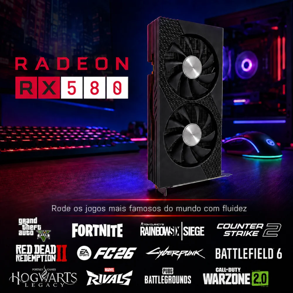 PC Gamer Bluepc Rush - Intel Core i5 16gb Ram Radeon Rx 580 8GB SSD 512gb - Pgbp-rus1001 - view 2