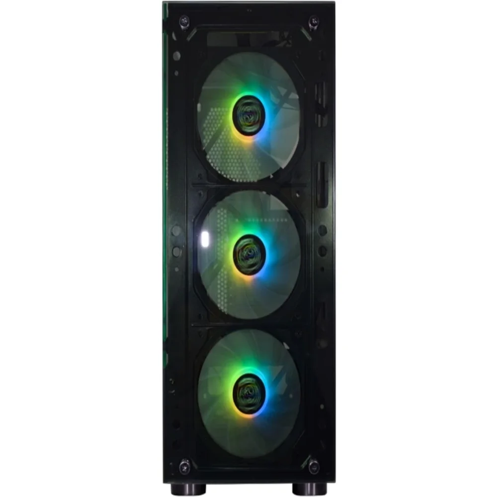 Imagem 2 de 5 do produto Gabinete Gamer K-mex Cg-20w5 Elite Rainbow Com 3 Fans ARGB