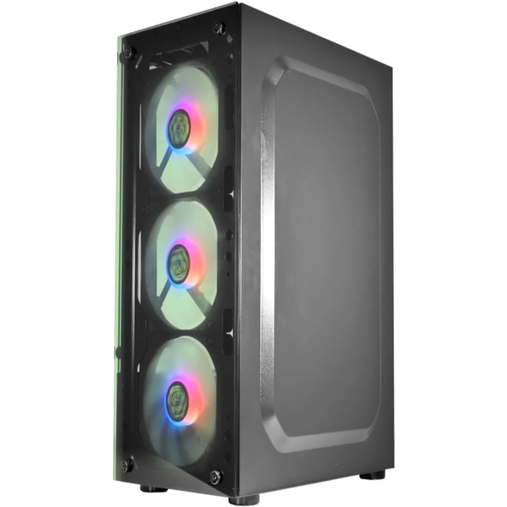 Imagem 4 de 5 do produto Gabinete Gamer K-mex Cg-20w5 Elite Rainbow Com 3 Fans ARGB