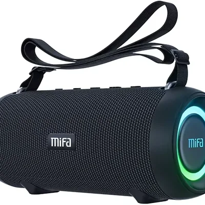 Mifa A90 Caixas De Som Portáteis Bluetooth, Alto-falante Bluetooth Portátil Ipx7 À Prova D'água, 60w Bass, Emparelhamento Estéreo Sem Fio, Mic Embutido, Suporte Micro Sd, Usb, Aux-in, Usb-c Charing.