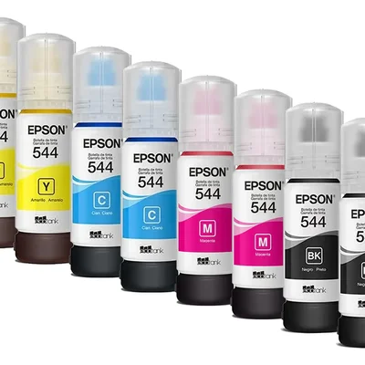 Kit 8 Epson T544 Para L1210/l31250/l3110/l3150/l3250