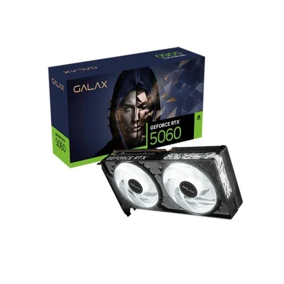 Placa De Vídeo Galax RTX 5060 1-Click OC Nvidia Geforce, 8GB, GDDR7, 128 Bits, HDMI / DisplayPort - 56nsn8mddcoc