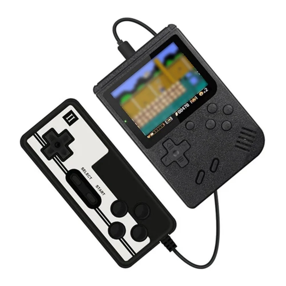 Imagem 4 de 5 do produto Console De Jogo Portátil  Mini Jogador Retrô Com 400 Jogos Fc Clássicos, Console Portátil De Tela De 3,0 " Para Tv E Dois Jogadores Para Crianças Adultos