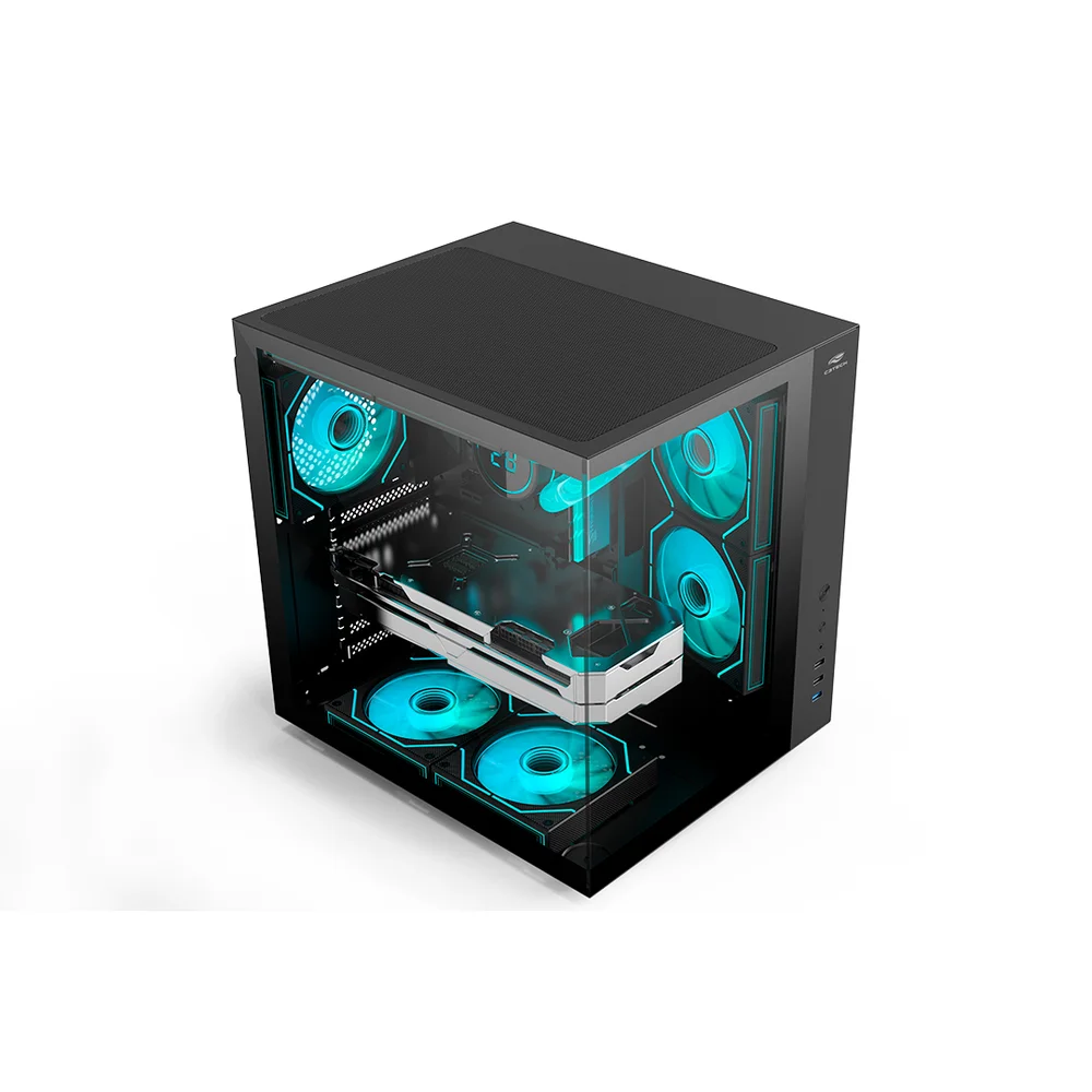 Imagem 4 de 5 do produto Gabinete Gaming C3tech Aquarius Com Vidro Temperado Sem Fonte - Mt-g920bk