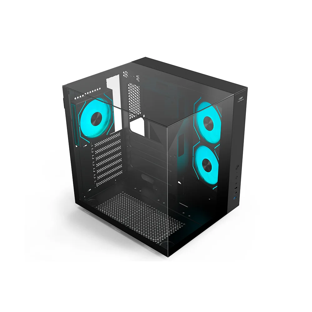 Imagem 3 de 5 do produto Gabinete Gaming C3tech Aquarius Com Vidro Temperado Sem Fonte - Mt-g950bk
