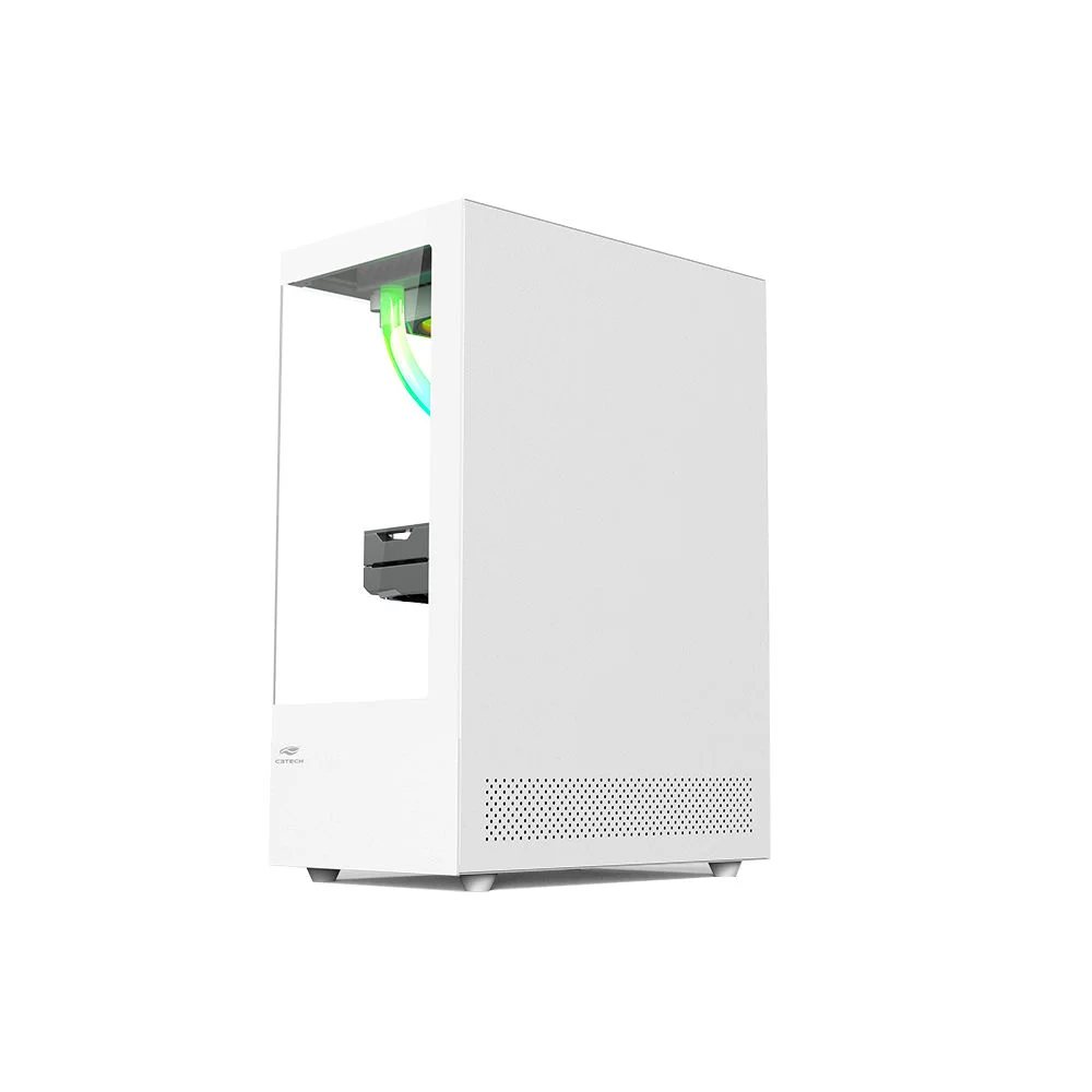 Imagem 2 de 5 do produto Gabinete Gaming C3tech Aquarius Branco Com Vidro Temperado Sem Fonte - Mt-g860wh