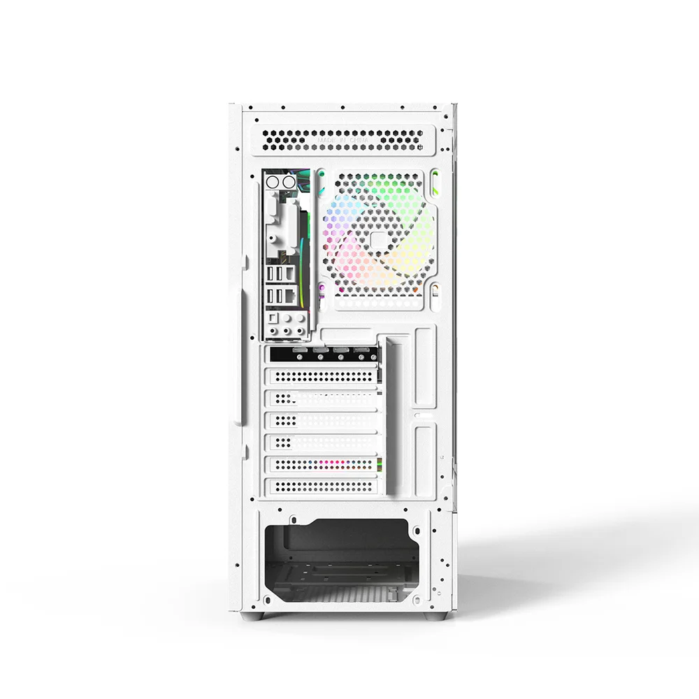 Imagem 4 de 5 do produto Gabinete Gaming C3tech Aquarius Branco Com Vidro Temperado Sem Fonte - Mt-g860wh
