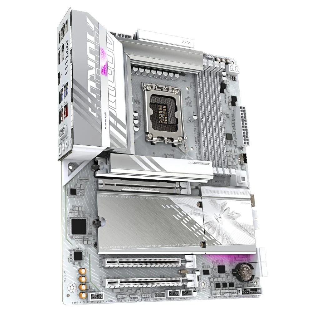 Placa Mãe Gigabyte B860 Aorus Elite Ice Wifi7 LGA  1851 4xDDR5 Intel B860 Express Atx 6