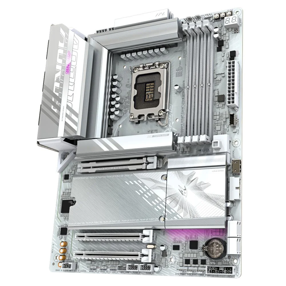 Placa Mãe Gigabyte B860 Aorus Elite Ice Wifi7 LGA  1851 4xDDR5 Intel B860 Express Atx 7
