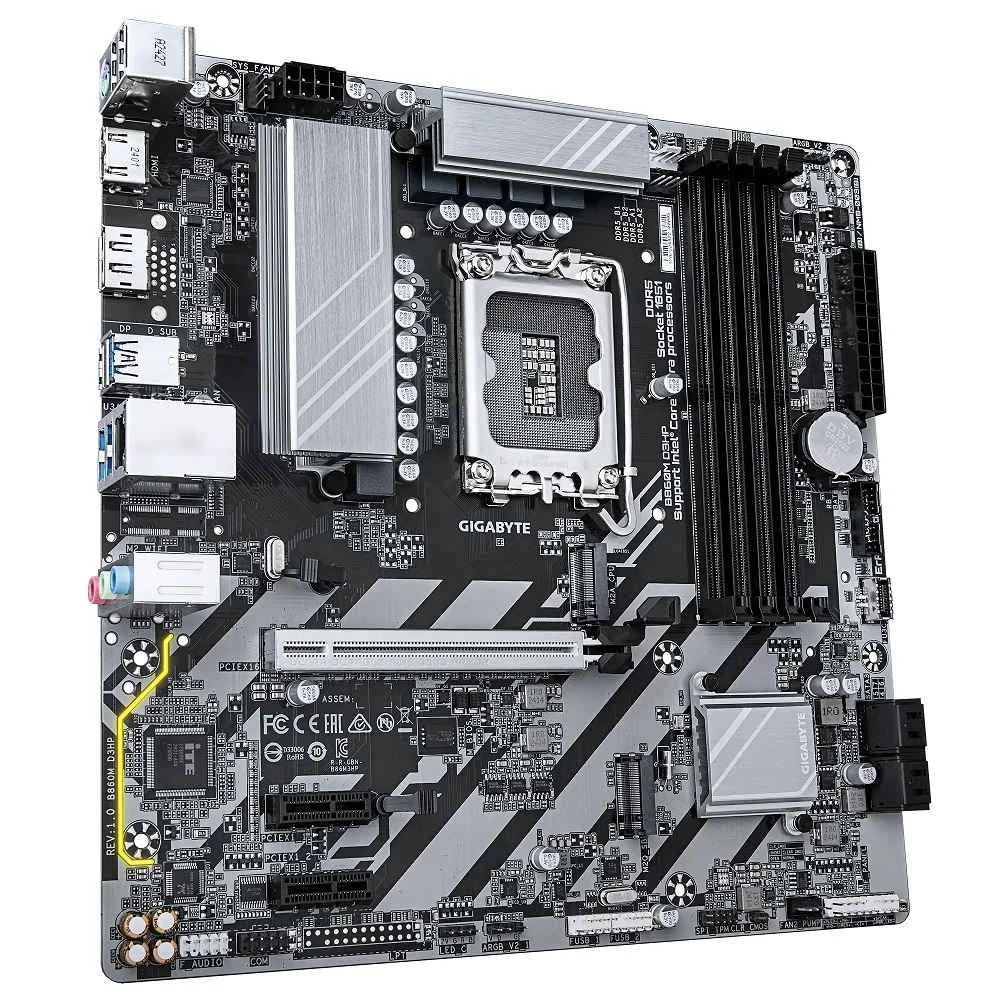 Placa Mãe Gigabyte B860m D3hp LGA  1851 4xDDR5 Chipset Intel B860 Matx 5