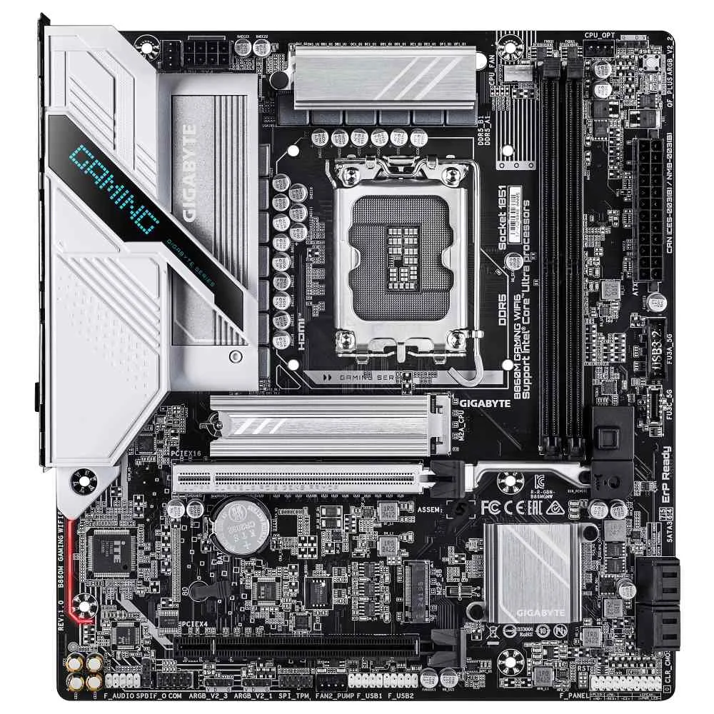 Placa Mãe Gigabyte B860m Gaming Wifi6 LGA  1851 2xDDR5 Intel B860 Express Matx 5