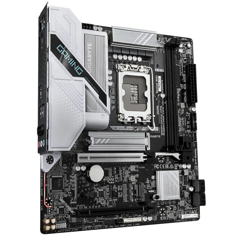 Placa Mãe Gigabyte B860m Gaming Wifi6 LGA  1851 2xDDR5 Intel B860 Express Matx 6