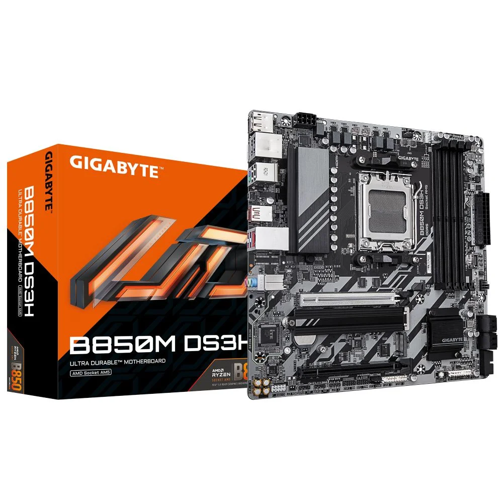 Placa Mãe Gigabyte B850m Ds3h Am5 4xDDR5 B850m Ds3h Matx