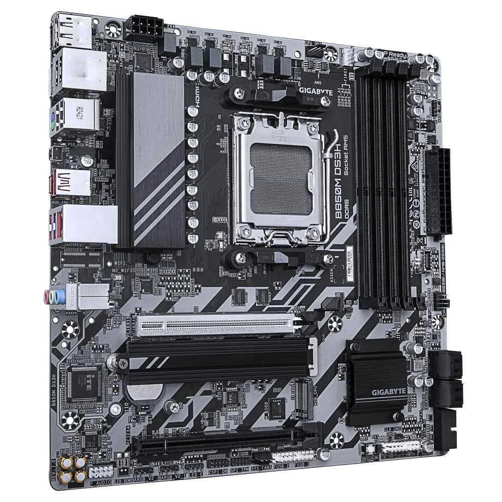 Placa Mãe Gigabyte B850m Ds3h Am5 4xDDR5 B850m Ds3h Matx 5