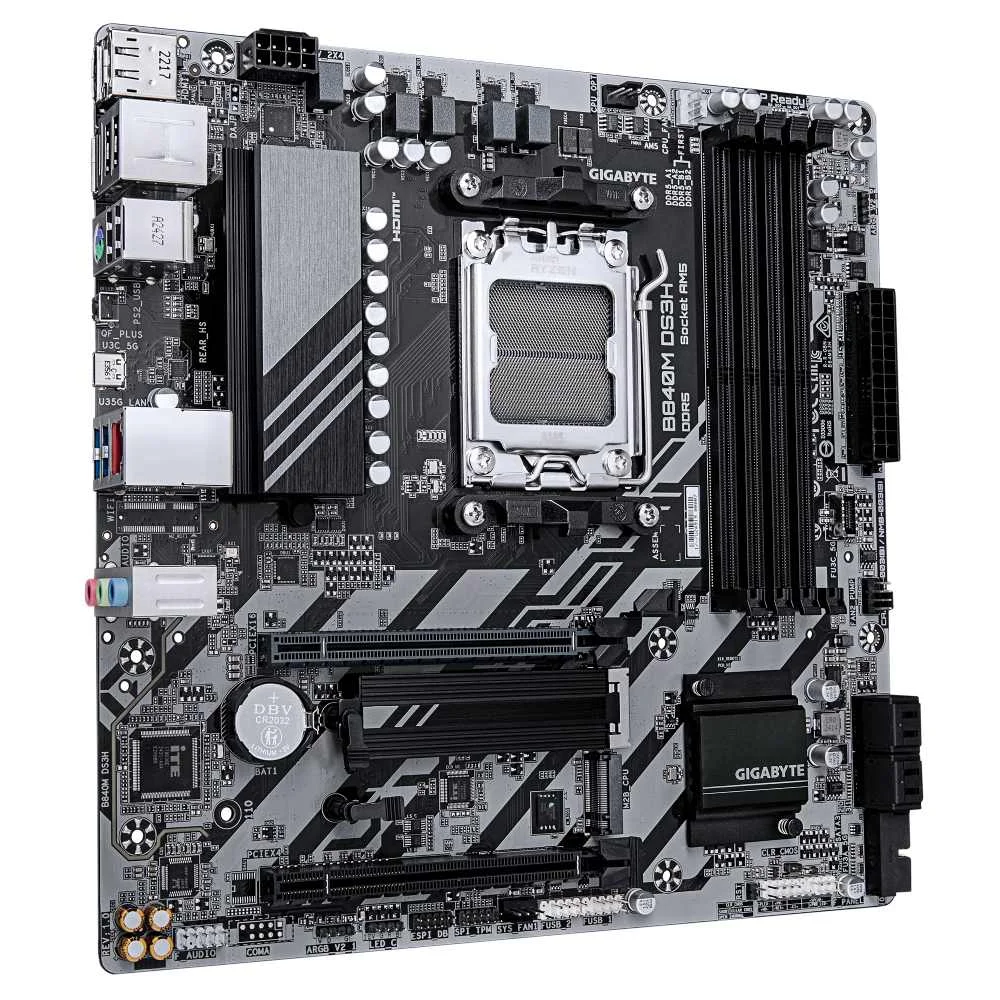 Imagem 4 de 4 do produto Placa Mãe Gigabyte B840m Ds3h Am5 4xDDR5 Amd B840 Matx