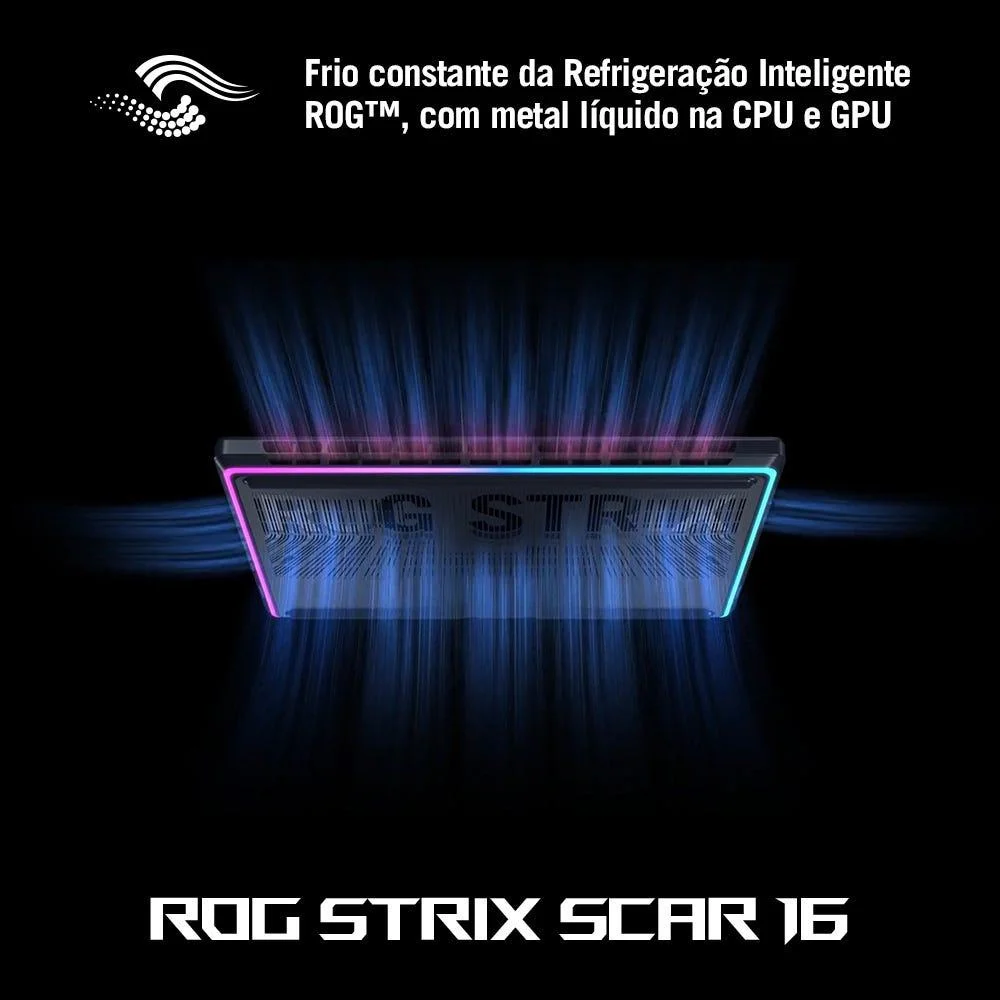 Notebook Gamer Rog Strix Scar G16 G635lr Nvidia RTX5070 Ti Intel Core Ultra 9 275hx 32gb Ram 1TB SSD WINDOWS 11 Tela 16"" 240hz Fhd Black - Rw014w - view 8