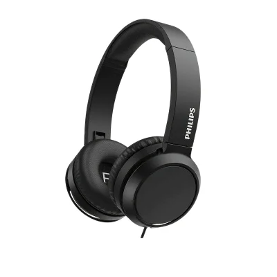 Fones Philips Tah4105 Leves Dobraveis E Com Isolamento De Ruidos Preto