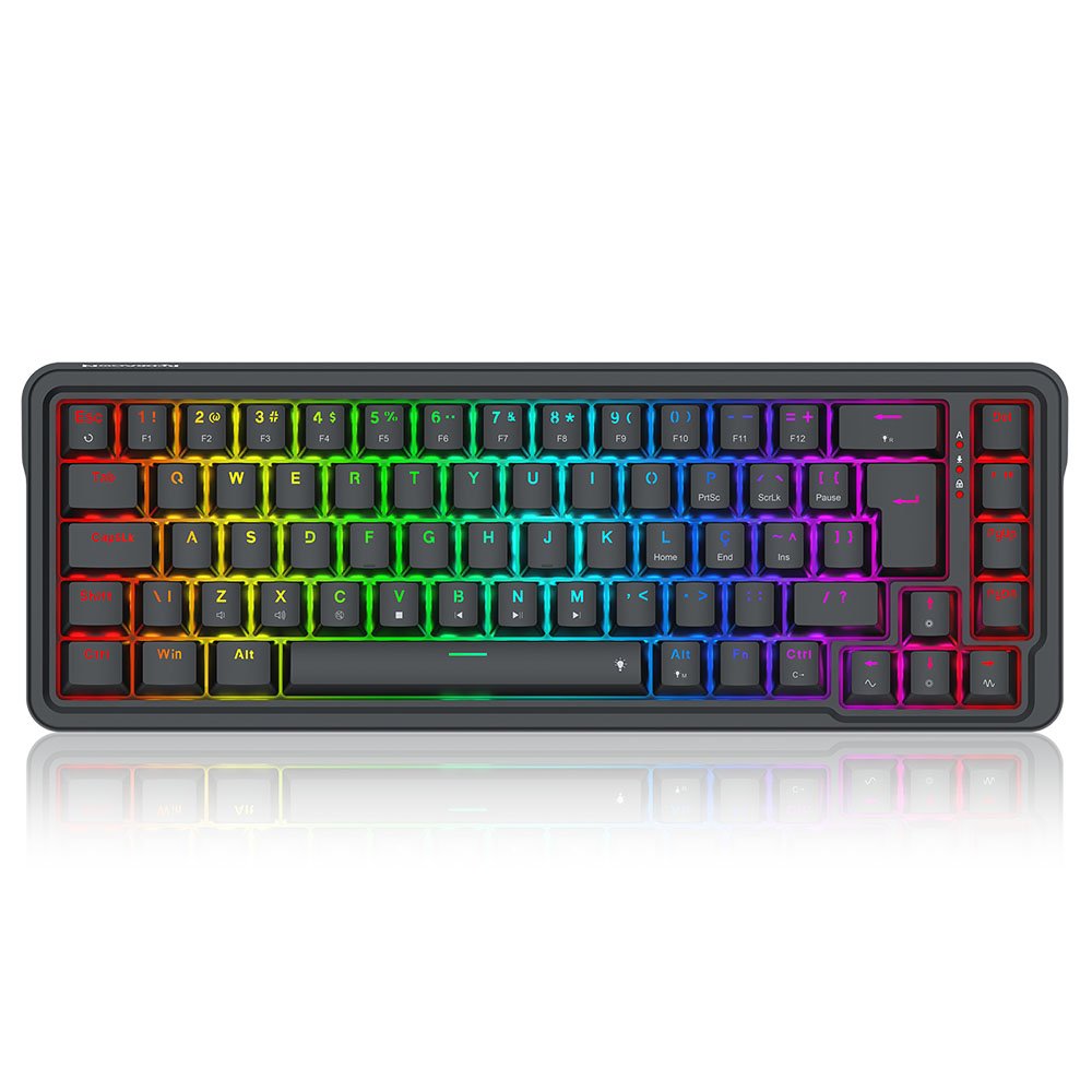 Teclado Mecanico Gamer Nova RGB Dragon Chant Linear K709-RGB Preto