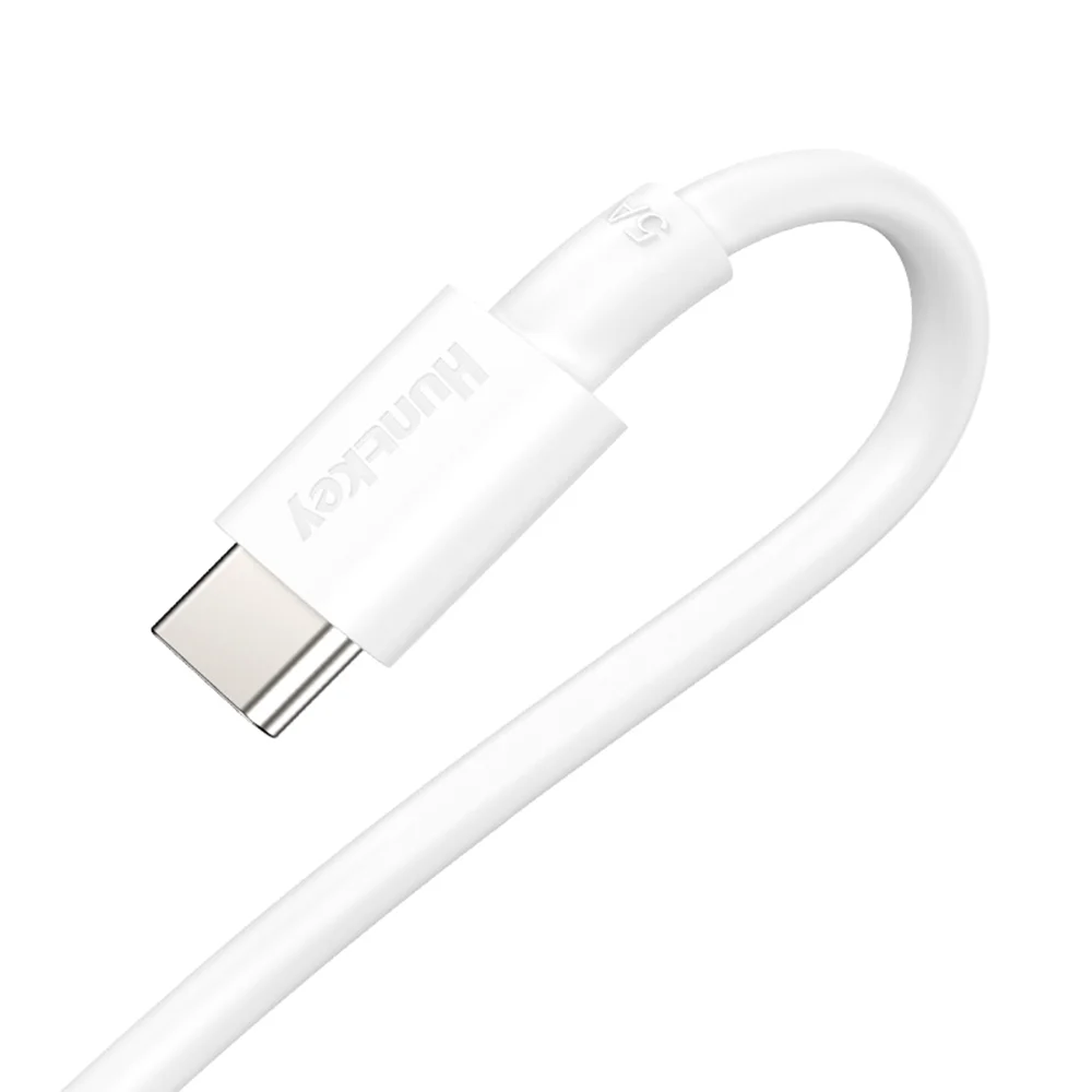 Imagem 5 de 5 do produto Cabo Usb A P/usb C Huntkey Macho Máx. 5a 1.2metro Branco