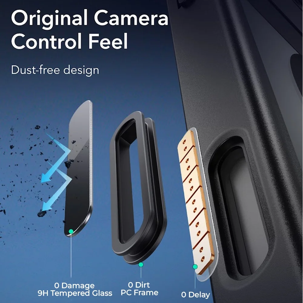 Imagem 5 de 5 do produto Capa Iphone 16 Pro Max Esr Com Botão Câmera Preto Clear