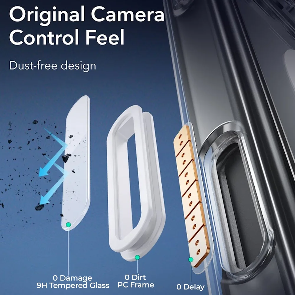 Imagem 5 de 5 do produto Capa Iphone 16 Pro Max Esr Com Botão Câmera Transparente