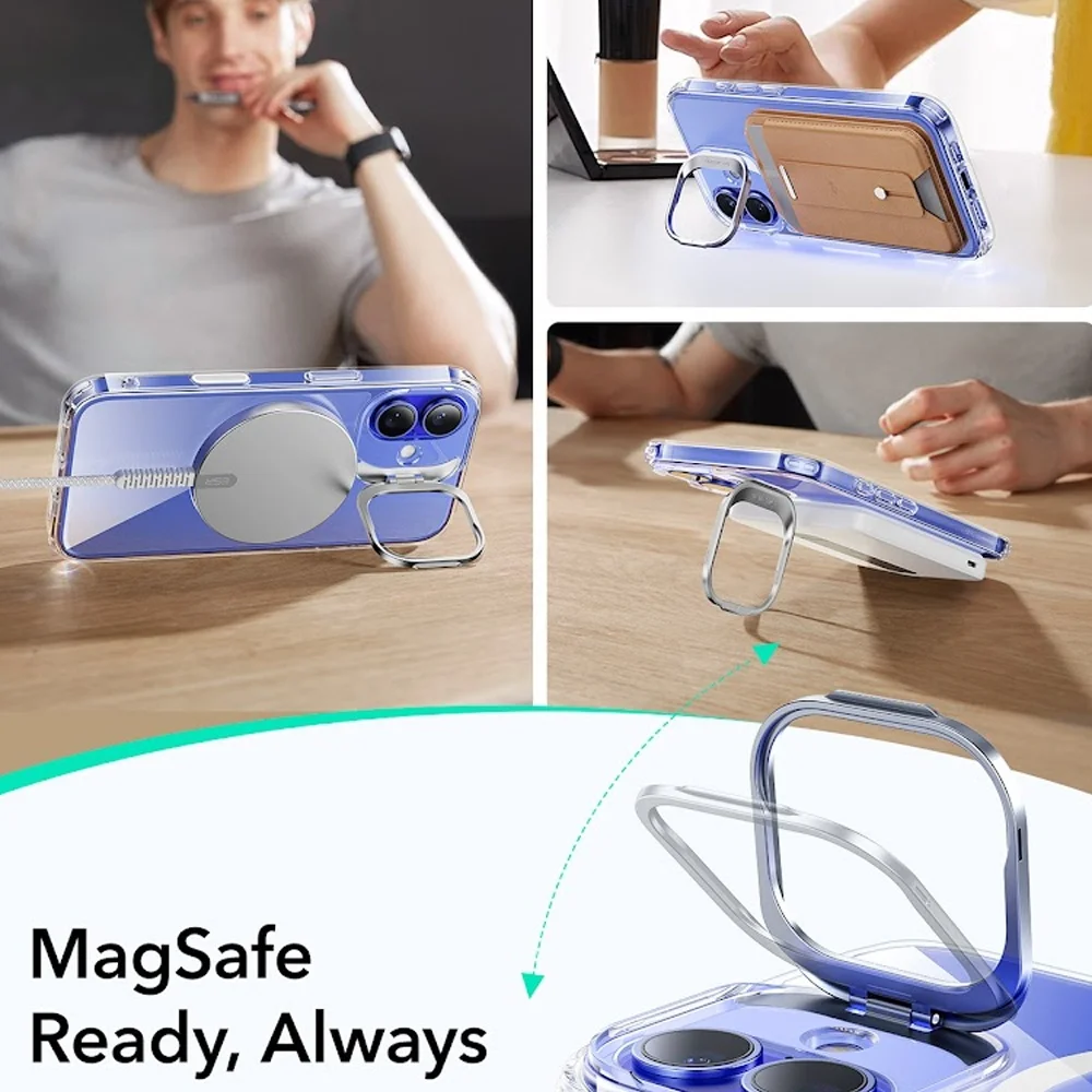 Imagem 3 de 5 do produto Capa Iphone 16 Esr Com Suporte Stash Stand Botão Câmera