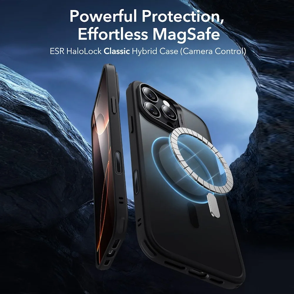 Imagem 4 de 5 do produto Capa Para Iphone 16 Pro Esr Com Botão Câmera Preto Fosco