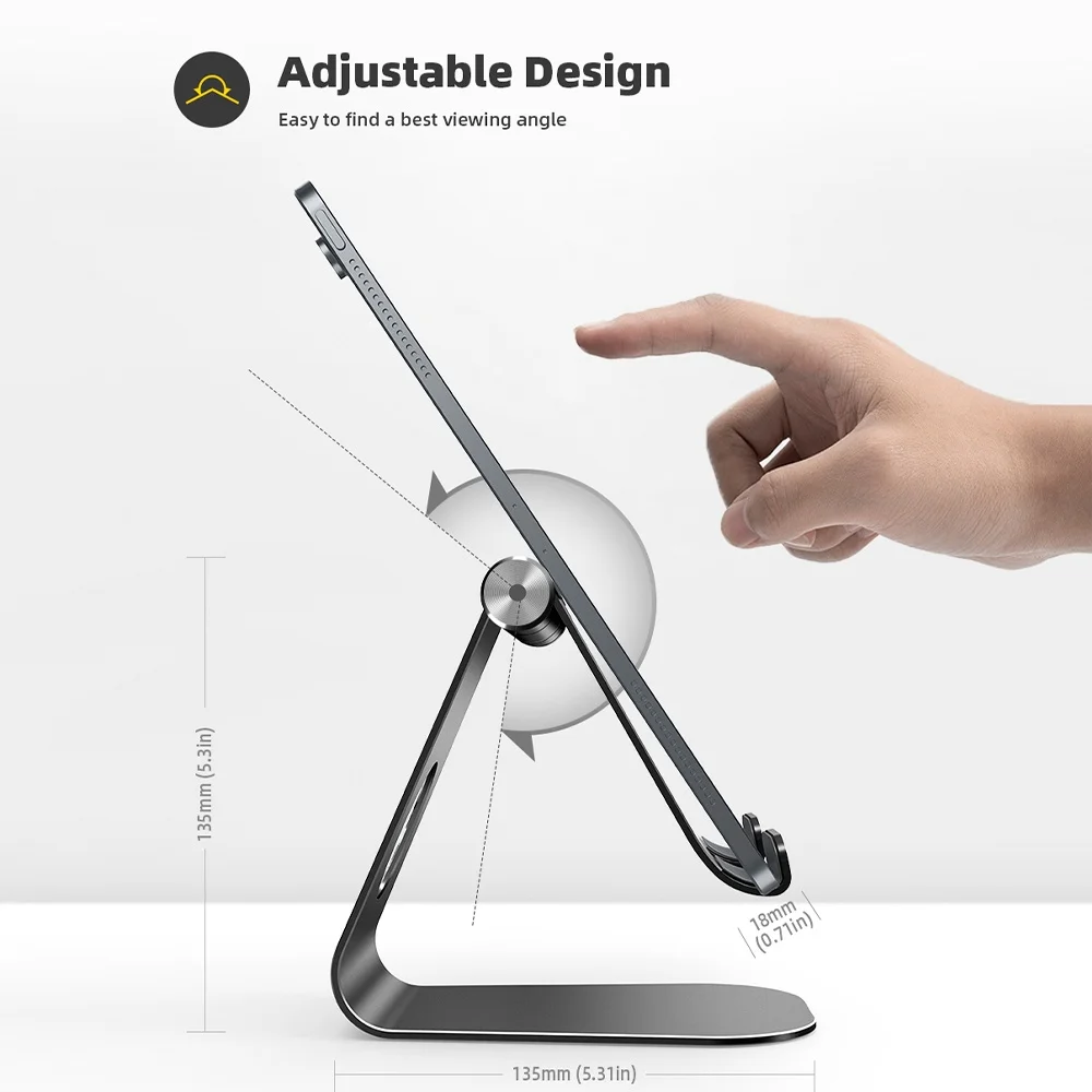 Imagem 2 de 5 do produto Suporte Para Tablet Lamicall S1 Design Portátil Preto
