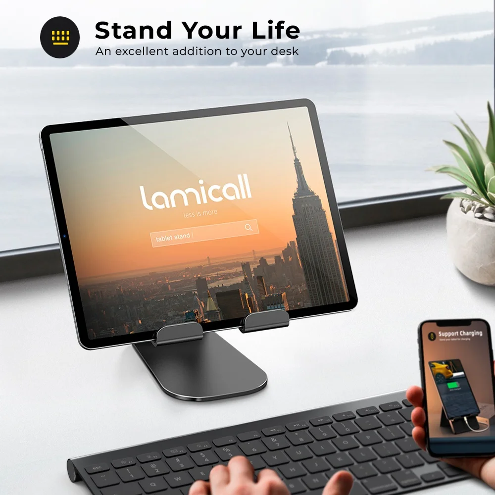 Imagem 5 de 5 do produto Suporte Para Tablet Lamicall S1 Design Portátil Preto