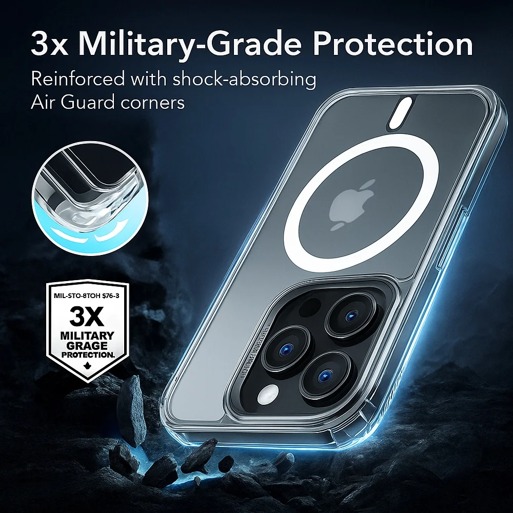 Imagem 4 de 5 do produto Capa Capinha Para Iphone 16 Pro Esr Transparente Fosco