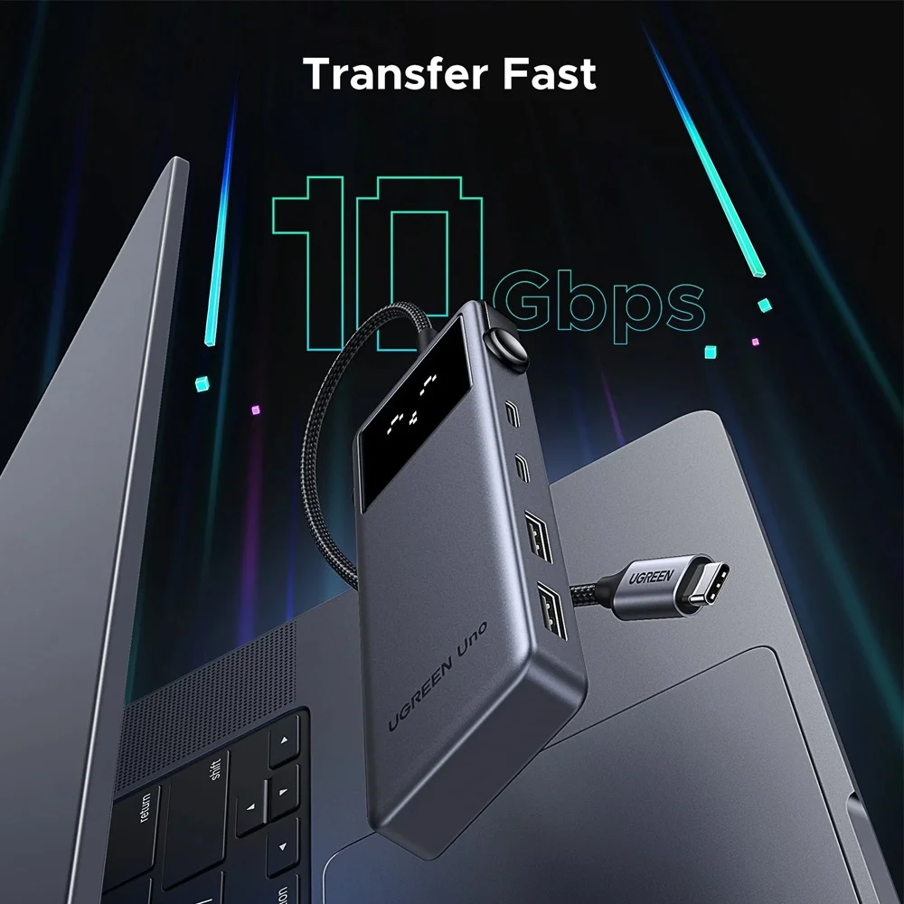 Imagem 3 de 5 do produto Hub Usb-c Uno Ugreen 6 Em 1 Pd100w HDMI 4k/60hz Preto