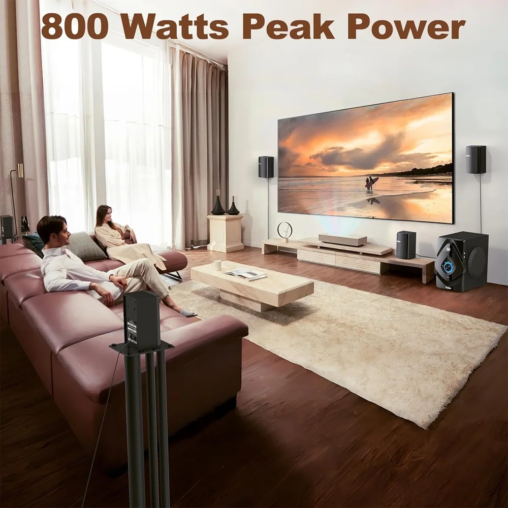 Imagem 5 de 5 do produto Sistema de Som Surround Bobtot 5.1 Home Theater 110V Preto