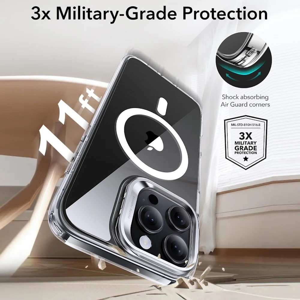Imagem 2 de 5 do produto Capa Stash Stand + Película Vidro Esr Iphone 16 Pro Max