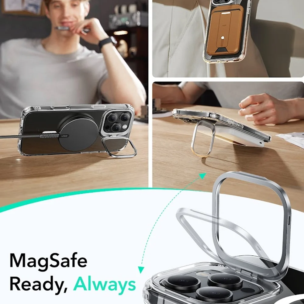 Imagem 5 de 5 do produto Capa Stash Stand + Película Vidro Esr Iphone 16 Pro Max