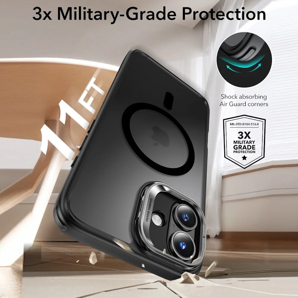 Imagem 2 de 5 do produto Capa Stash Stand + Película De Vidro Esr Para Iphone 16