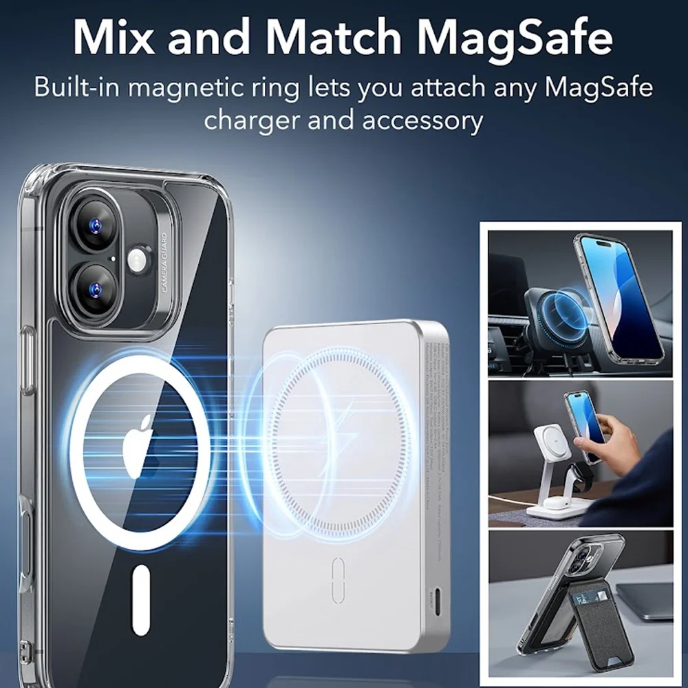 Imagem 3 de 5 do produto Capa Magsafe + Película Vidro Esr Para Iphone 16 Plus