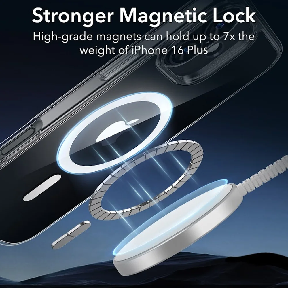 Imagem 4 de 5 do produto Capa Magsafe + Película Vidro Esr Para Iphone 16 Plus