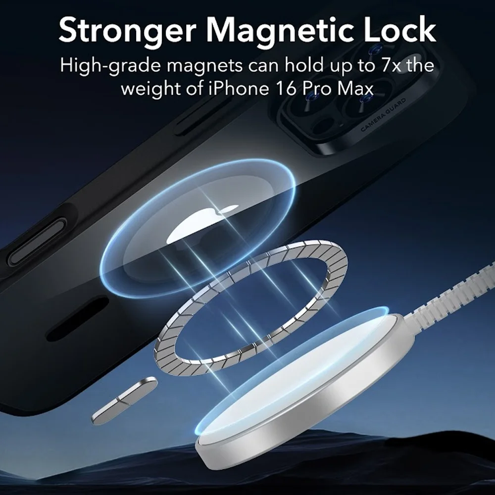 Imagem 4 de 5 do produto Capa Magsafe + Película Vidro Esr Para Iphone 16 Pro Max