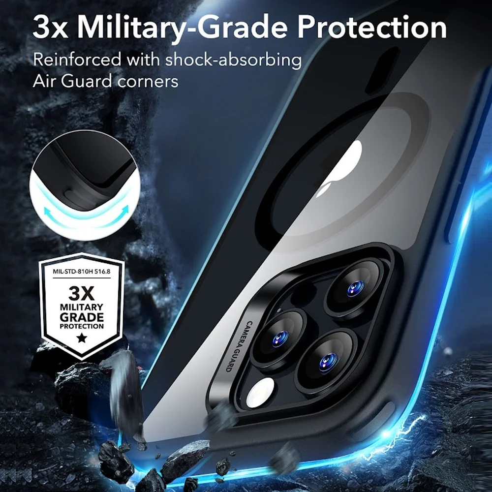 Imagem 5 de 5 do produto Capa Magsafe + Película Vidro Esr Para Iphone 16 Pro Max