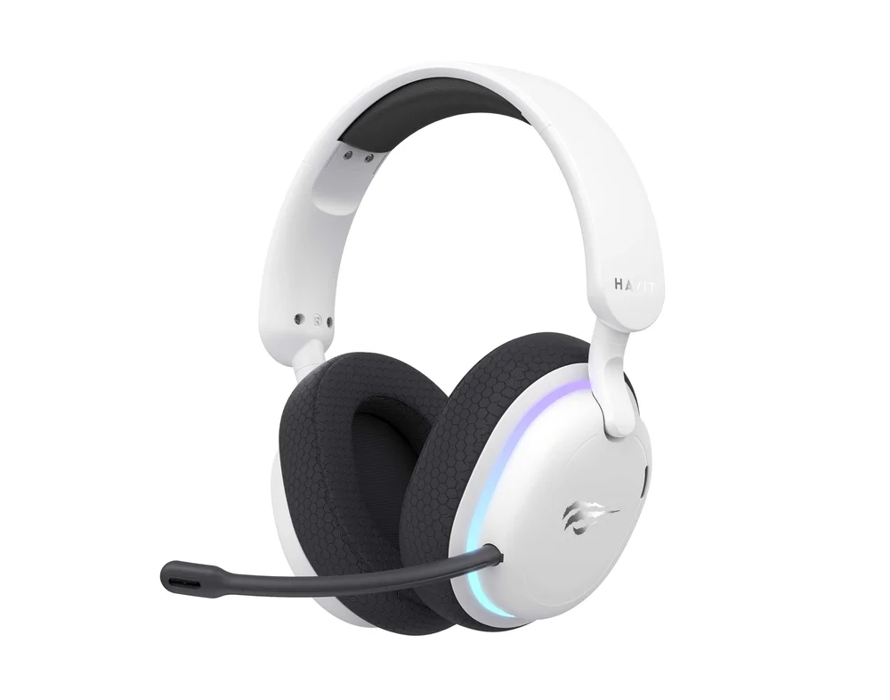 Imagem 4 de 5 do produto Fone De Ouvido Branco 3,5mm + Usb - Havit - Fuxi-h7 - Sem Fio