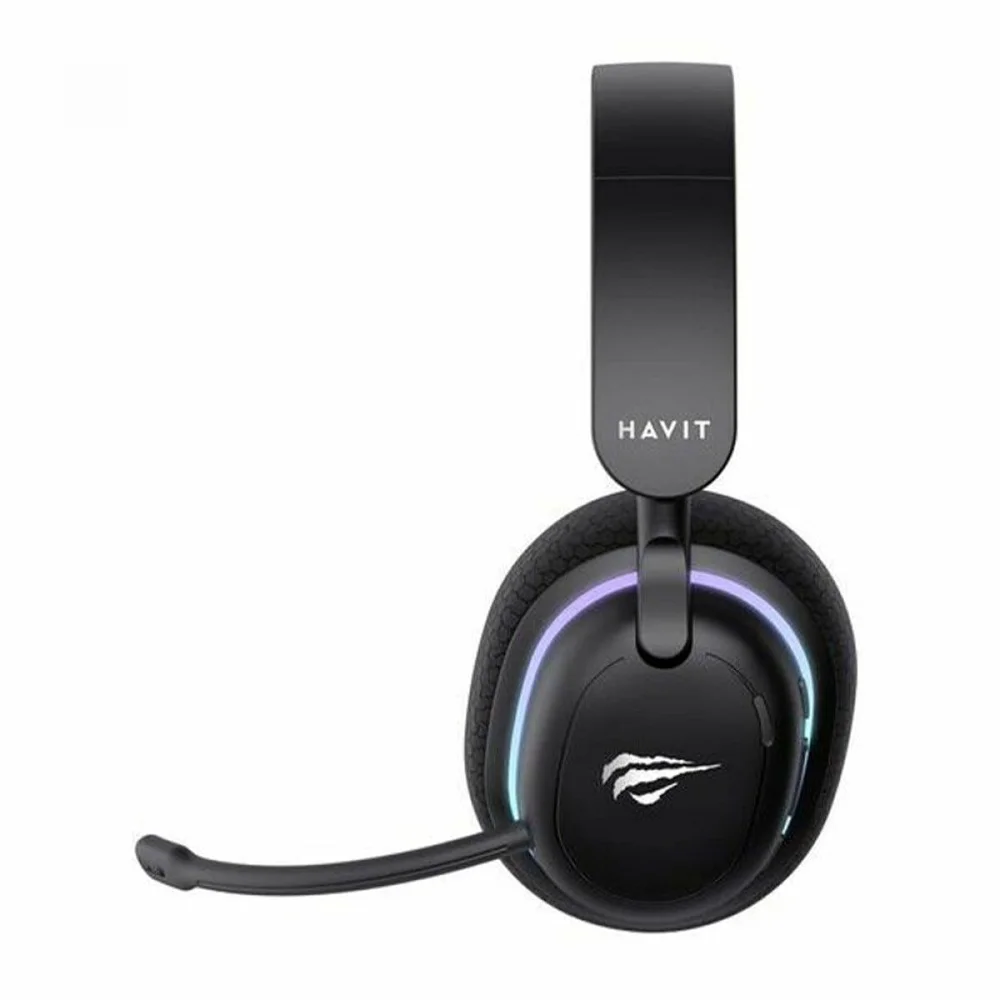 Imagem 2 de 5 do produto Headset Gamer Havit Fuxi-h7, Wireless, Bluetooth, RGB, Drivers De 40mm, Preto