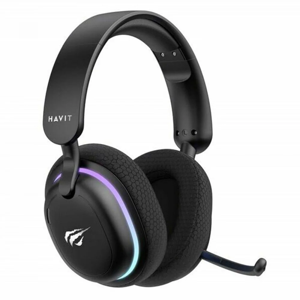 Imagem 4 de 5 do produto Headset Gamer Havit Fuxi-h7, Wireless, Bluetooth, RGB, Drivers De 40mm, Preto