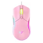 Mouse Gamer Havit Ms1029 RGB 7.200 Dpi 6 Botões Rosa Quartz