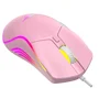 Mouse Gamer Havit Ms1029 RGB 7.200 Dpi 6 Botões Rosa Quartz
