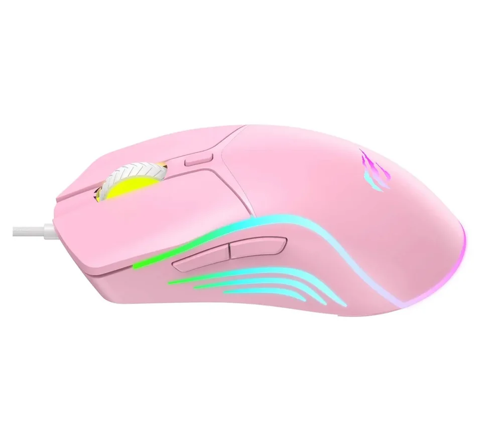 Mouse Gamer Havit Ms1029 RGB 7.200 Dpi 6 Botões Rosa Quartz Mouse Gamer Havit Ms1029 RGB 7.200 Dpi 6 Botões Rosa Quartz