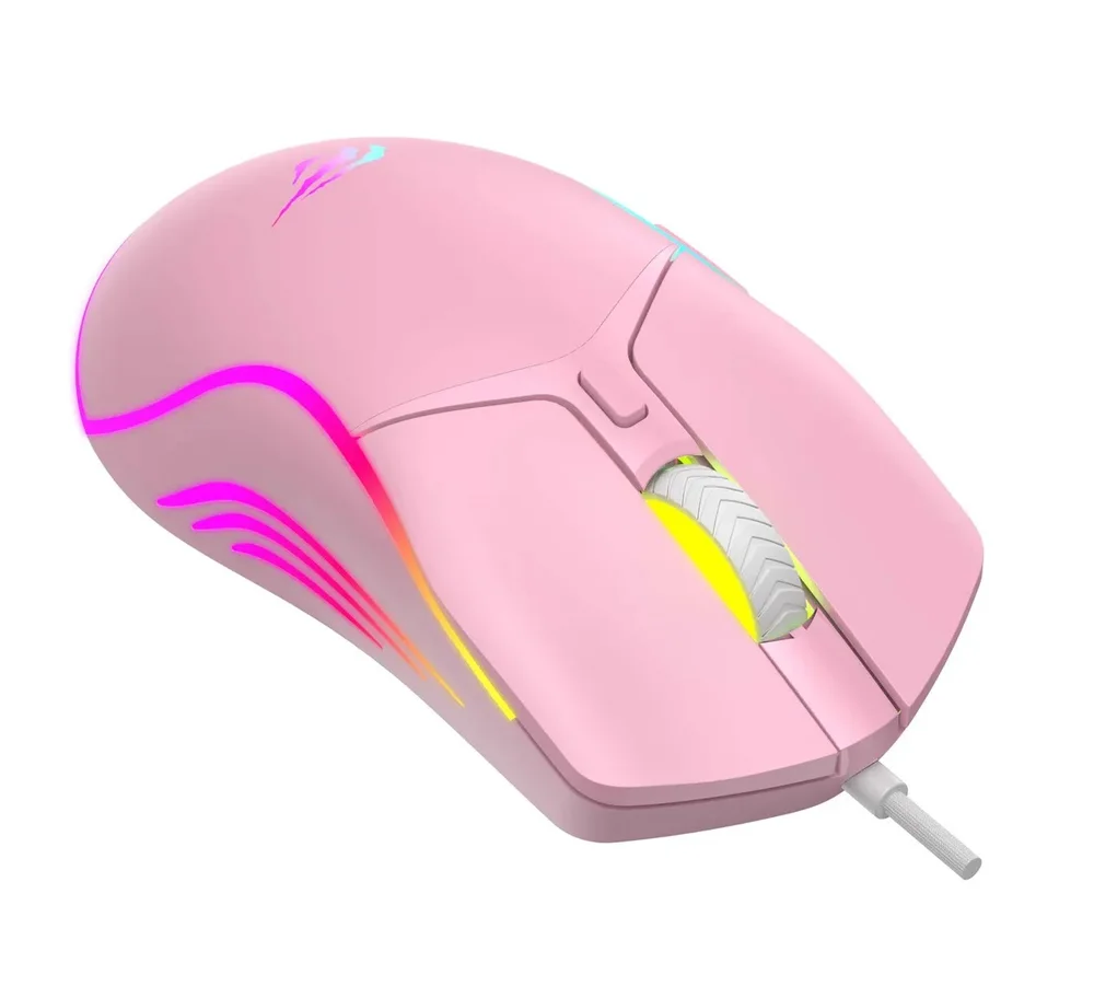 Mouse Gamer Havit Ms1029 RGB 7.200 Dpi 6 Botões Rosa Quartz Mouse Gamer Havit Ms1029 RGB 7.200 Dpi 6 Botões Rosa Quartz