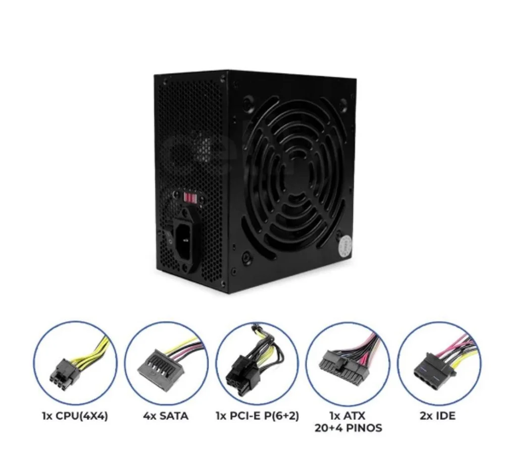 Imagem 2 de 4 do produto Fonte Alimentação Atx 650w Bivolt PC Computador