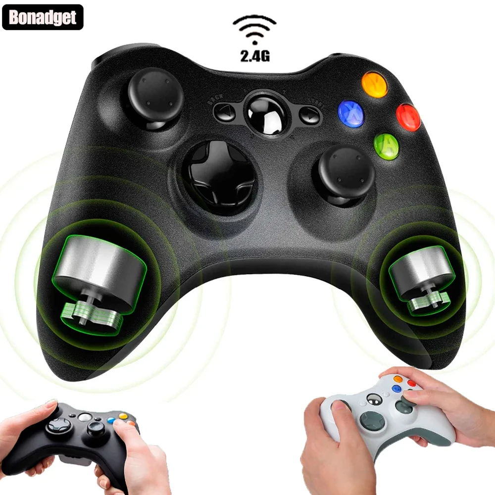Imagem 3 de 5 do produto Controle Compatível Com XBOX 360 Sem Fio Joystick Wireless