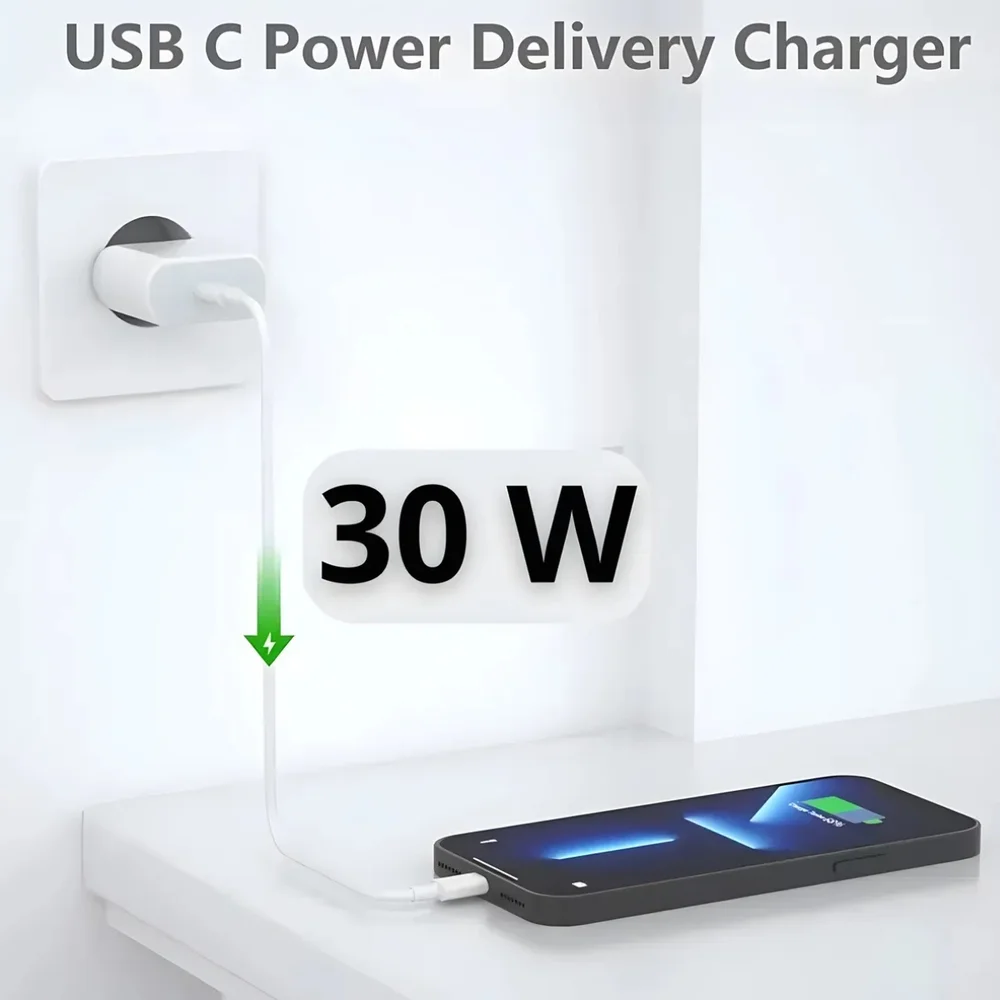 Imagem 3 de 5 do produto Adaptador Turbo Power Direct + Cabo Usb Tipo C Branco