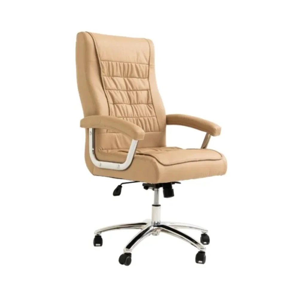 Imagem 3 de 5 do produto Cadeira Escritório Couro Presidente Molas Ensacadas Nr17 Califórnia Fratini Cor:fendi.